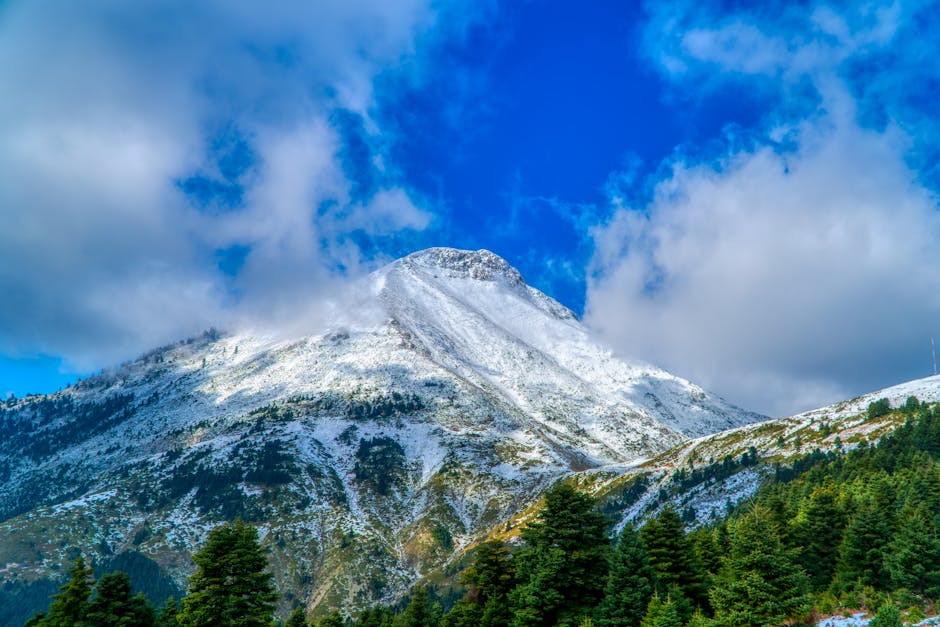 산행을 즐기는 사람과 안전한 등산 모습