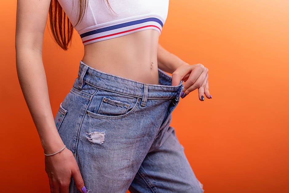 겉은 날씬하지만 속은 지방이 많은 마른 비만 체형을 보여주는 그림